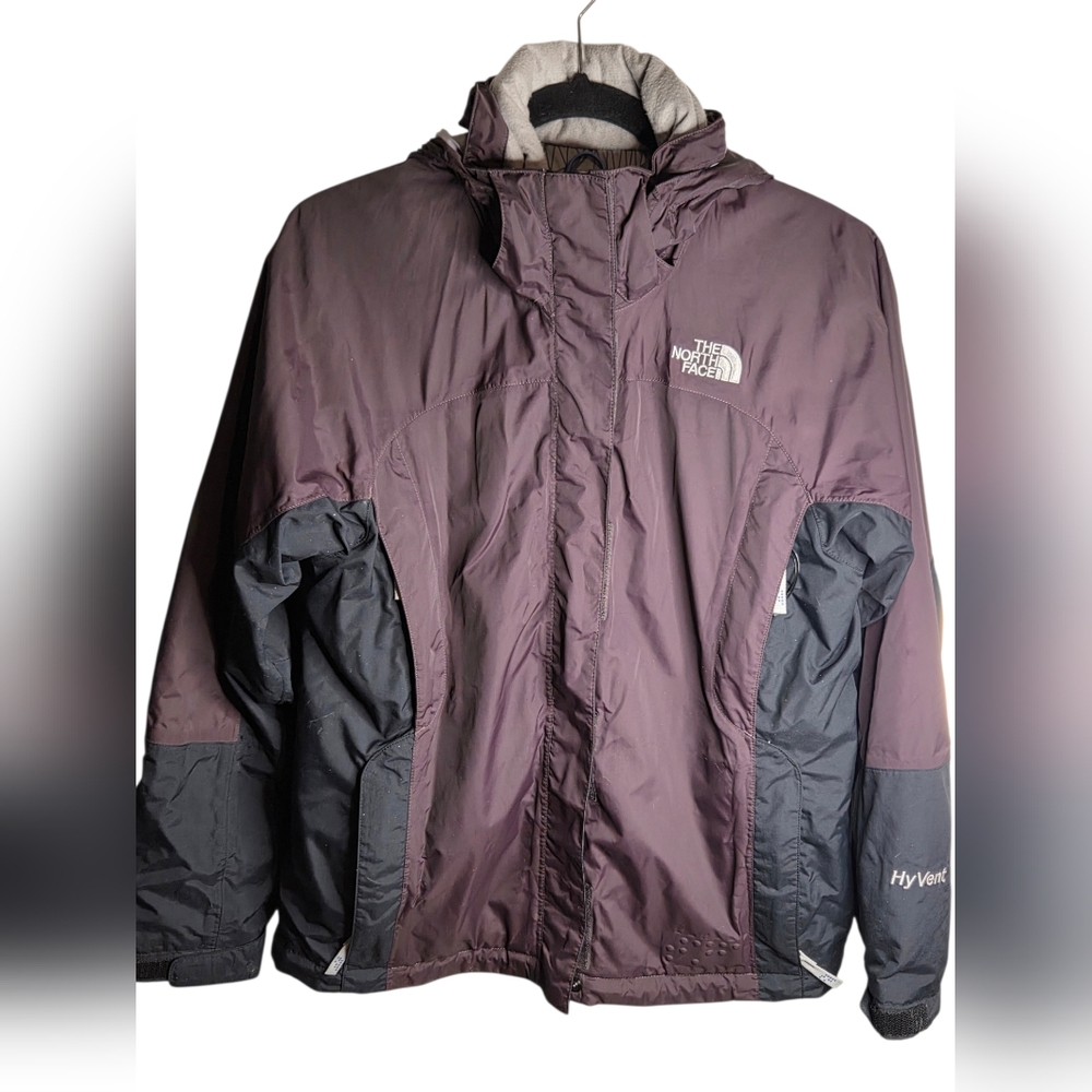 The North Face Jacket Small Womens Purple HyVent Insulated Full Zip Ski Outdoors